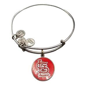 Vintage Bracelet Alex and Ani St Louis Cardinals Charm 7" Silver Tone 2013